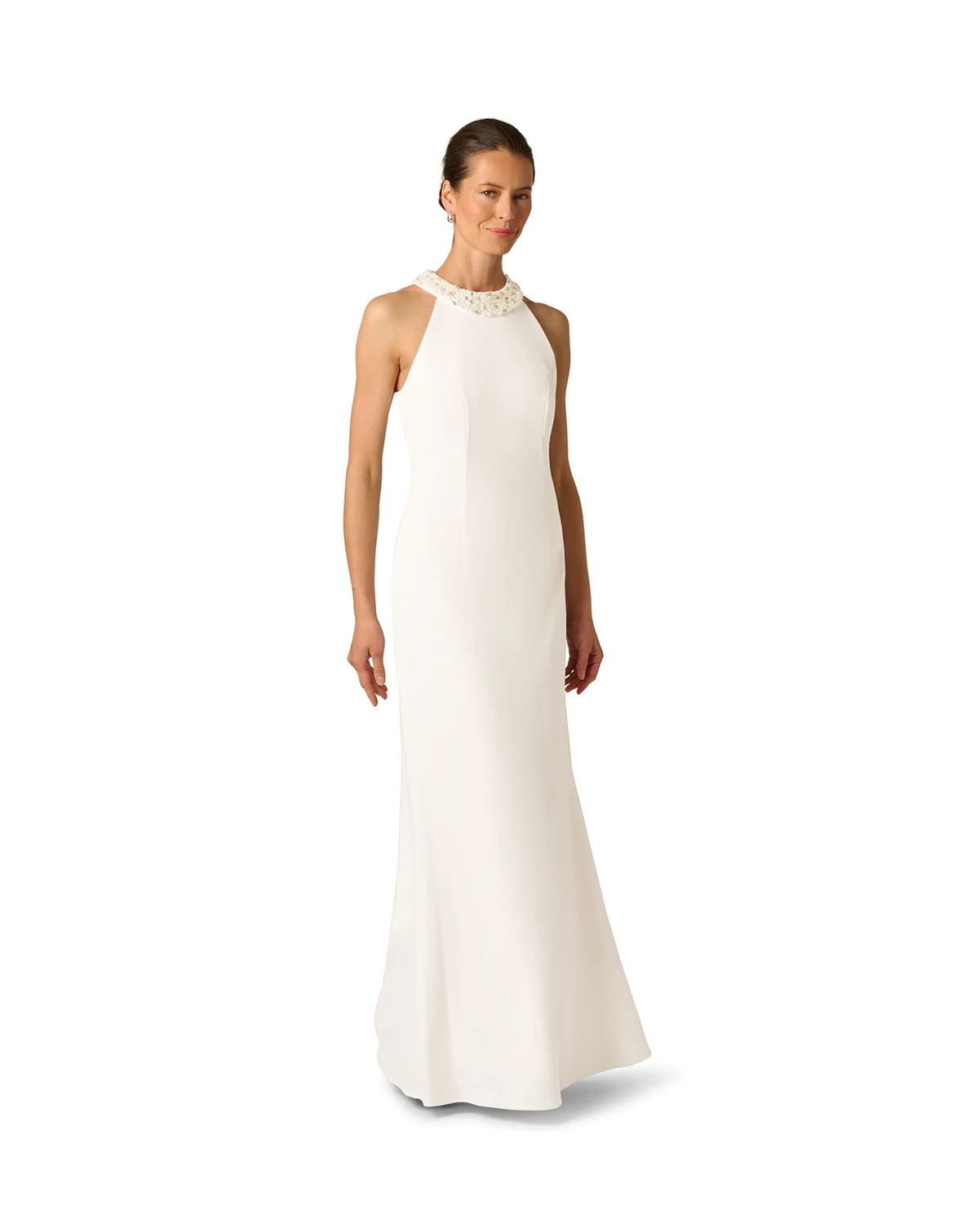 Women's Embellished Halter-Neck Gown