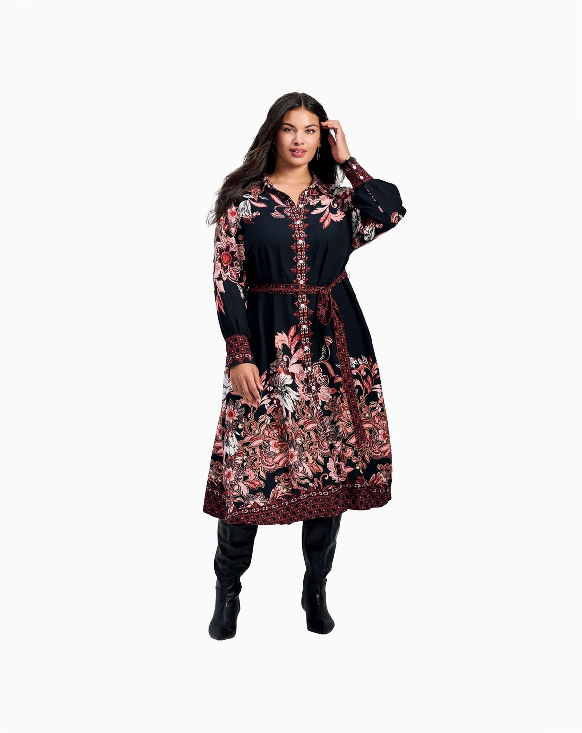 Women's Plus Size La Luna Shirtdress