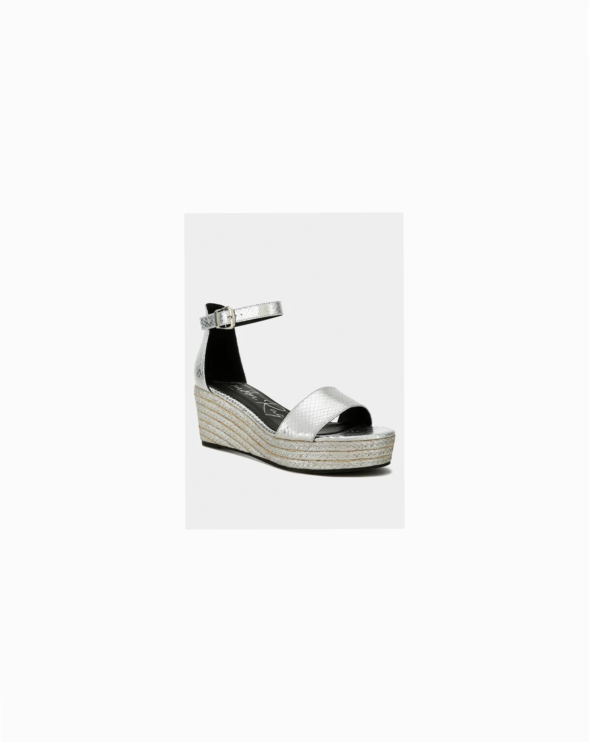 Womens Utah Faux Leather Snake Wedge Espadrilles