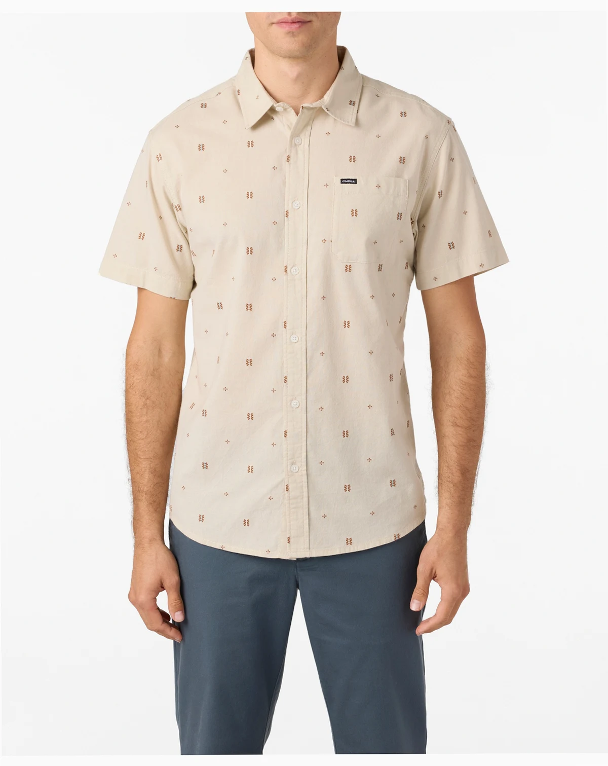 Men's Shields Short Sleeve Dobby Standard Shirt