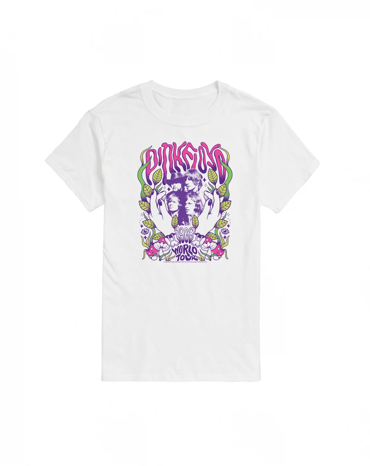 Hybrid Apparel Pink Floyd Psychedelic Men's Short Sleeve Tee