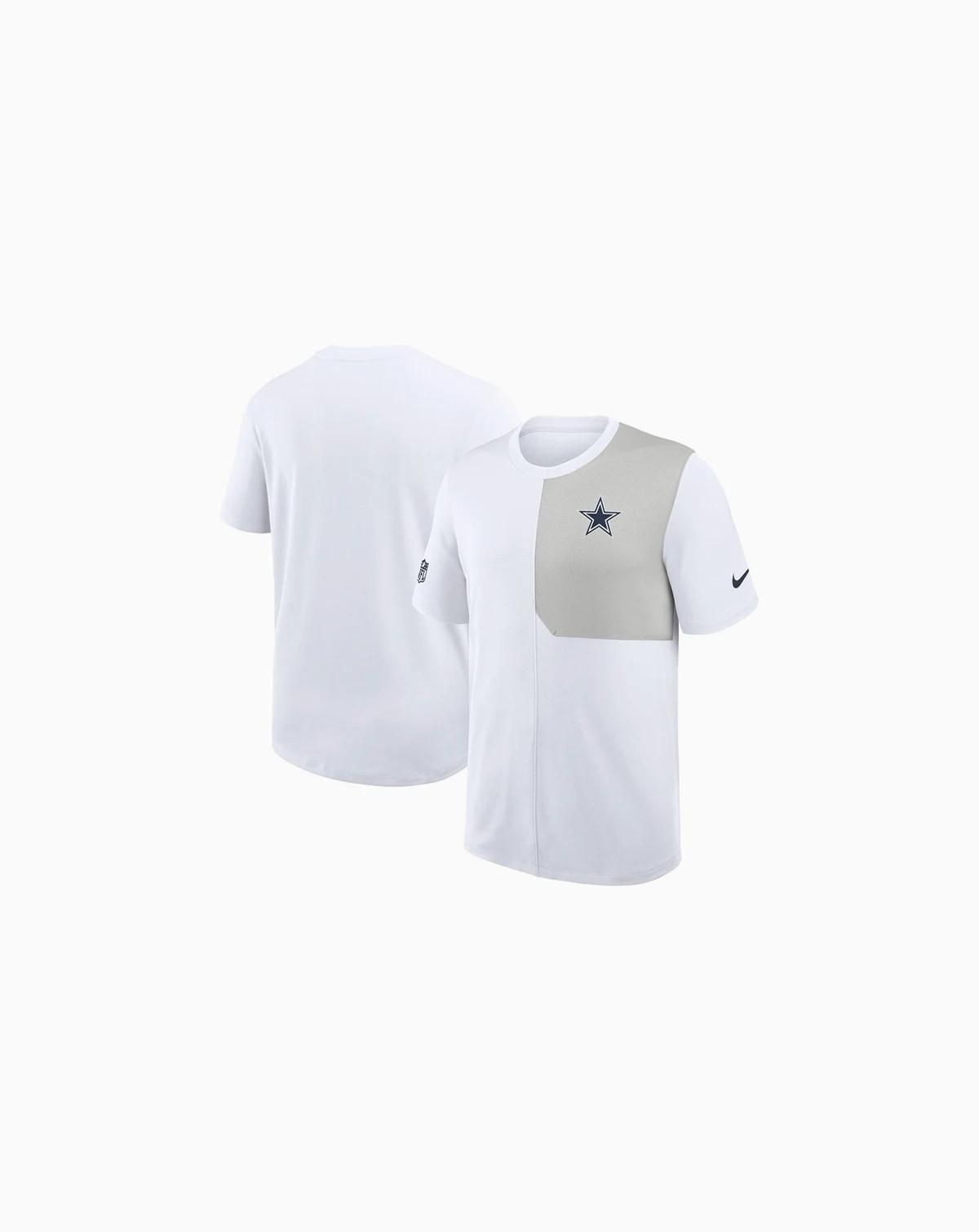 Men's White Dallas Cowboys Sideline UV Performance Coach Shirt