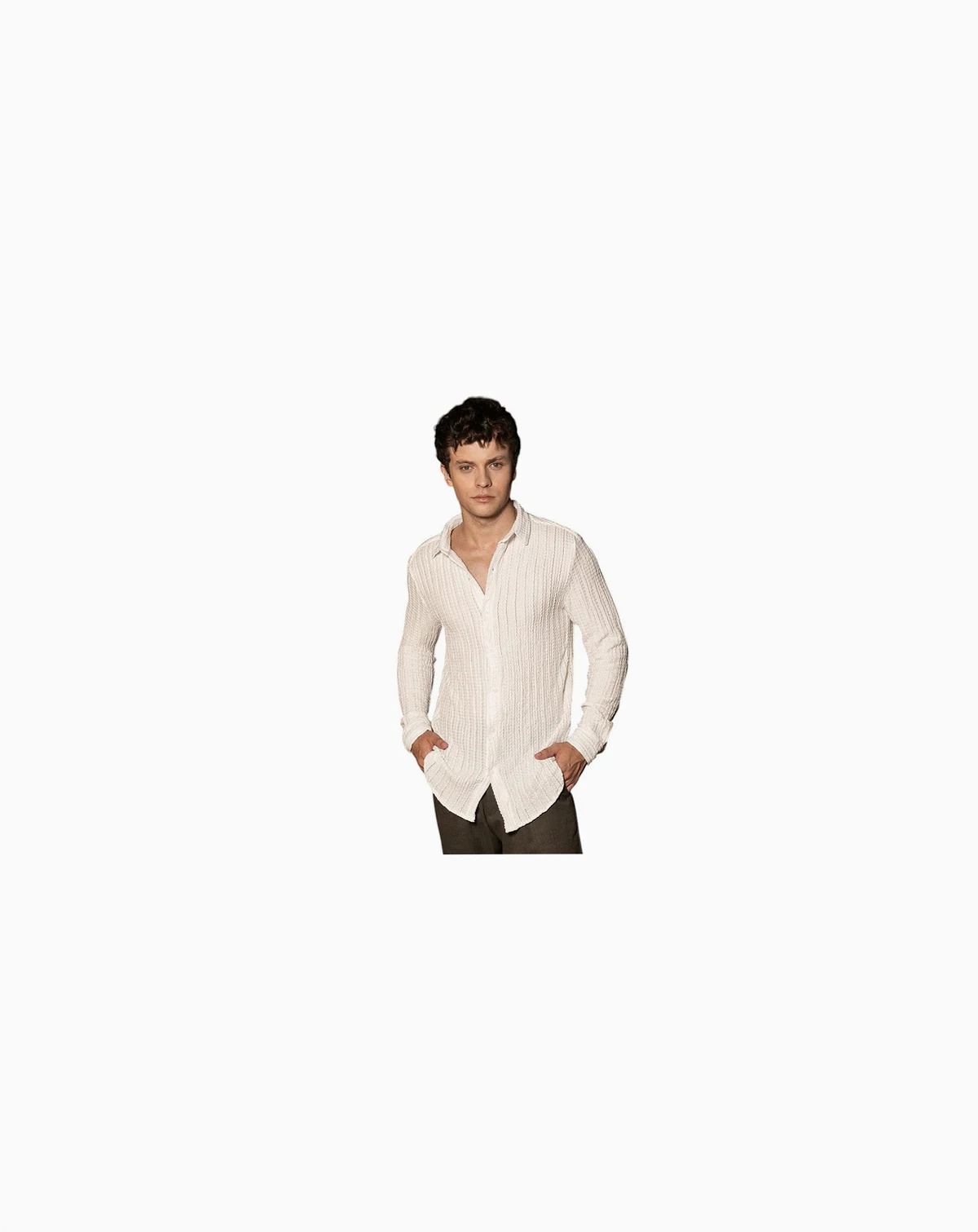 Men's Cloud-Lined Textured Shirt