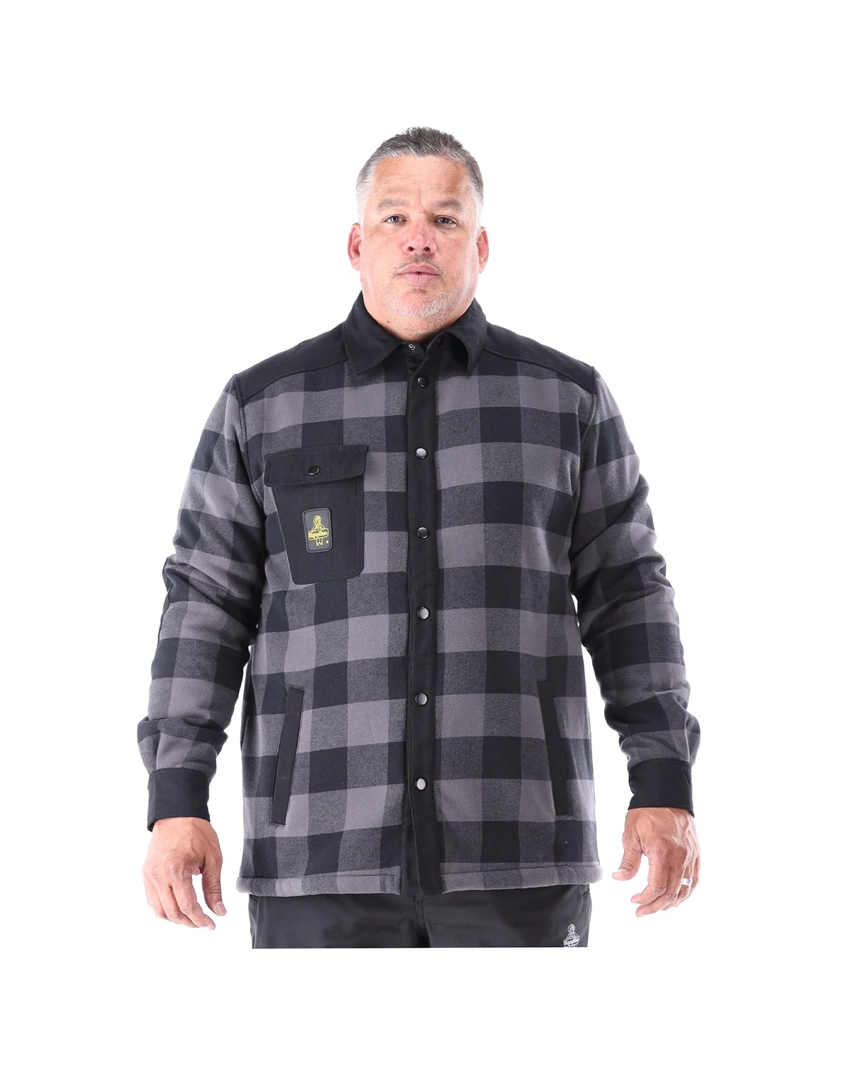 Men's Heavyweight Flannel Work Shirt - Warm Durable Button-Up Shirt