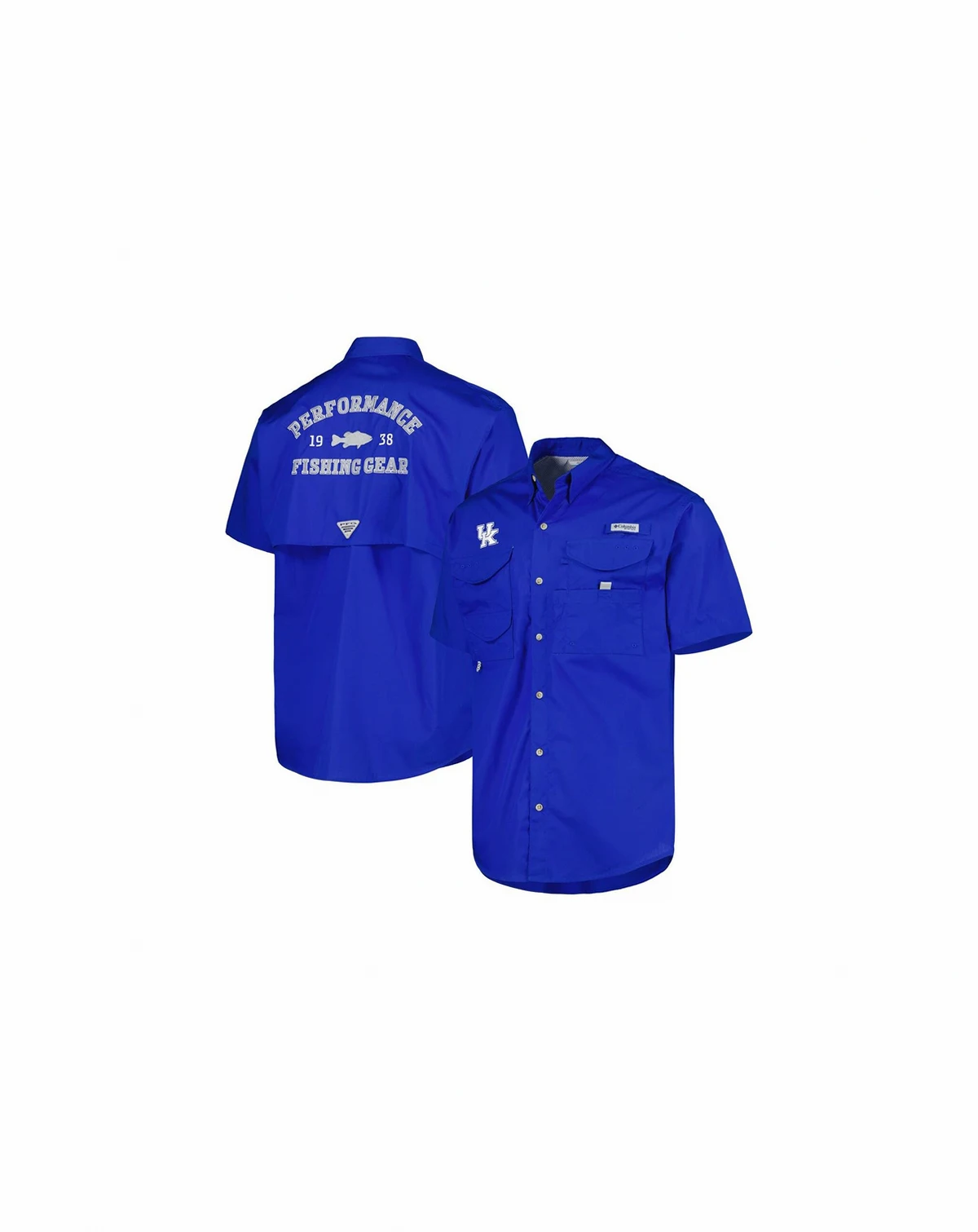 Men's Royal Kentucky Wildcats Bonehead Button-Up Shirt