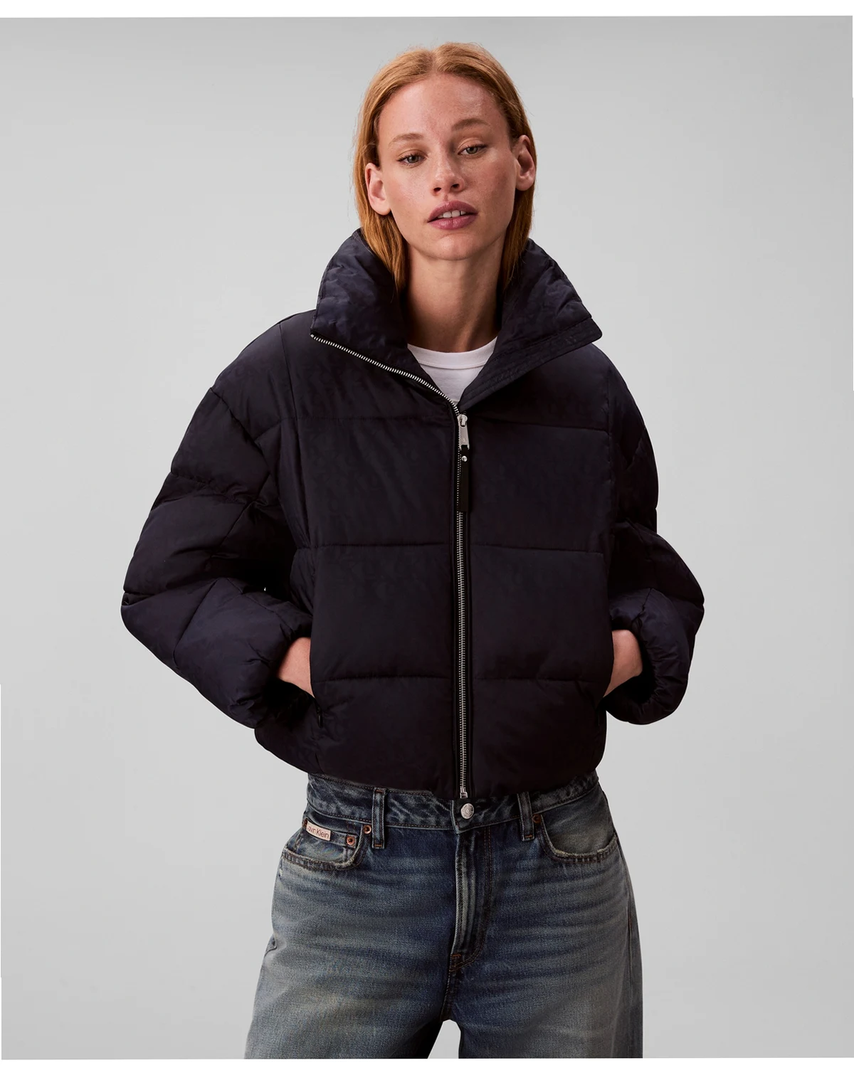 Women's Monogram Puffer Long-Sleeve Jacket
