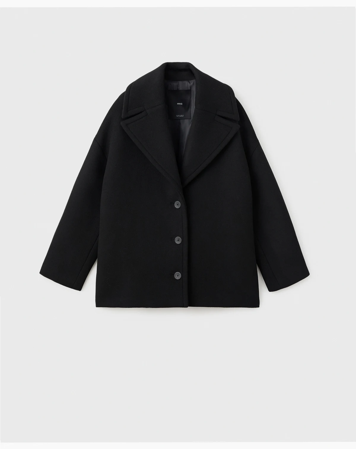Women's Oversized Short Wool Coat