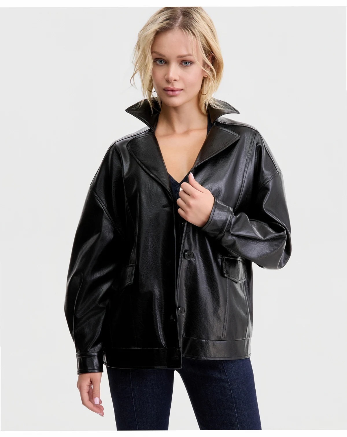 Women's Fransiska Faux-Leather Jacket