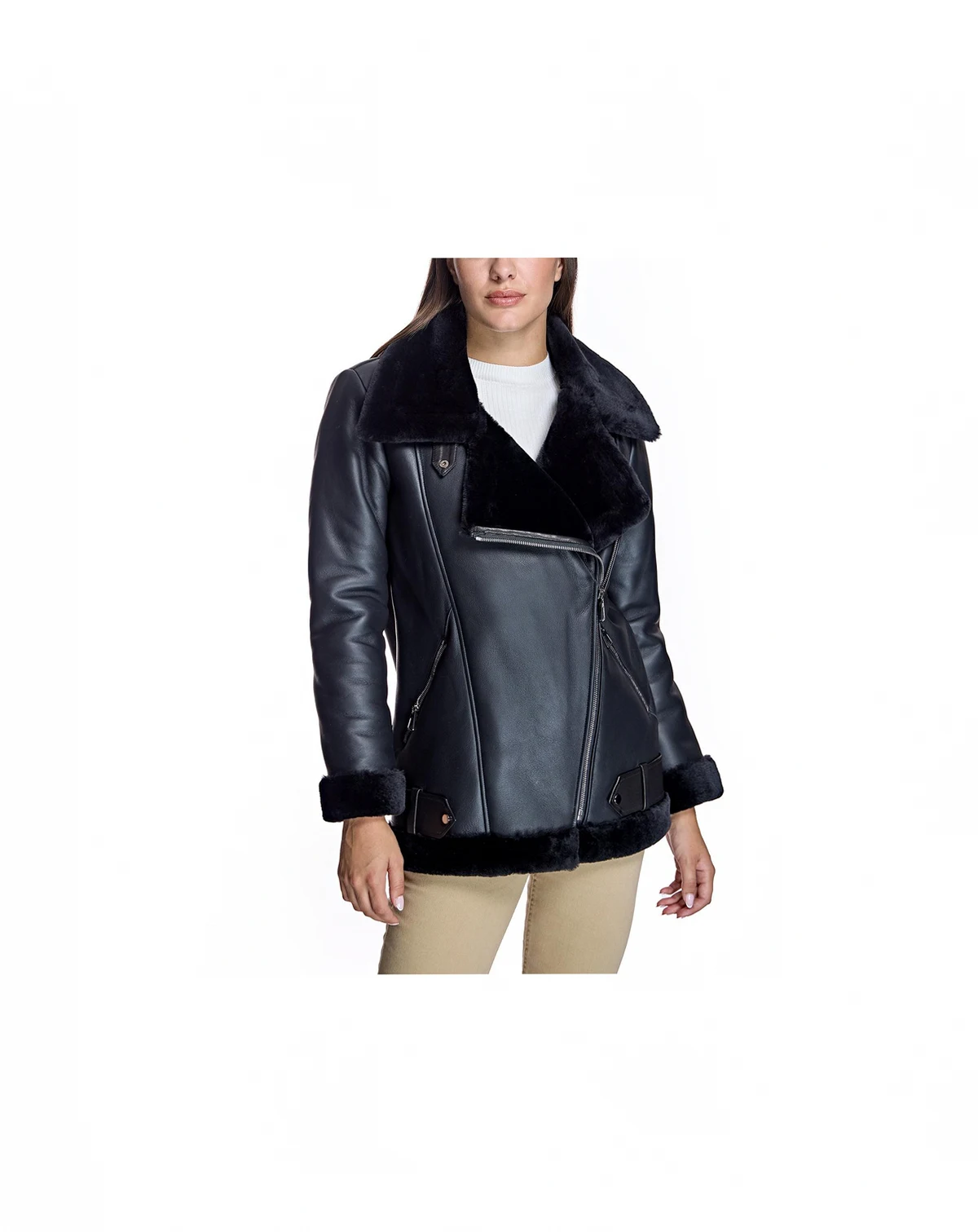 Women's Oversized Motorcycle Jacket