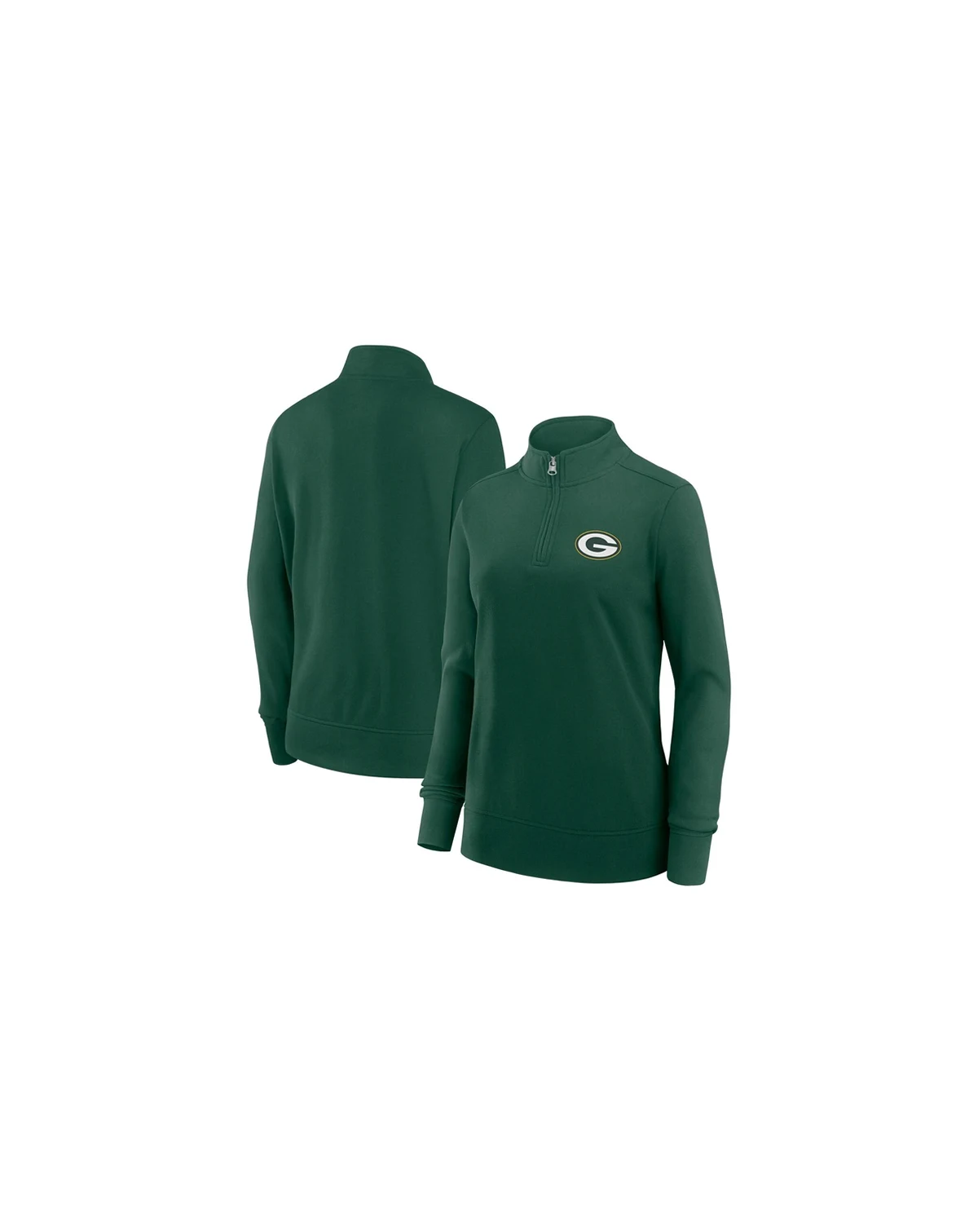 Women's Green Green Bay Packers Velocity Quarter-Zip Jacket