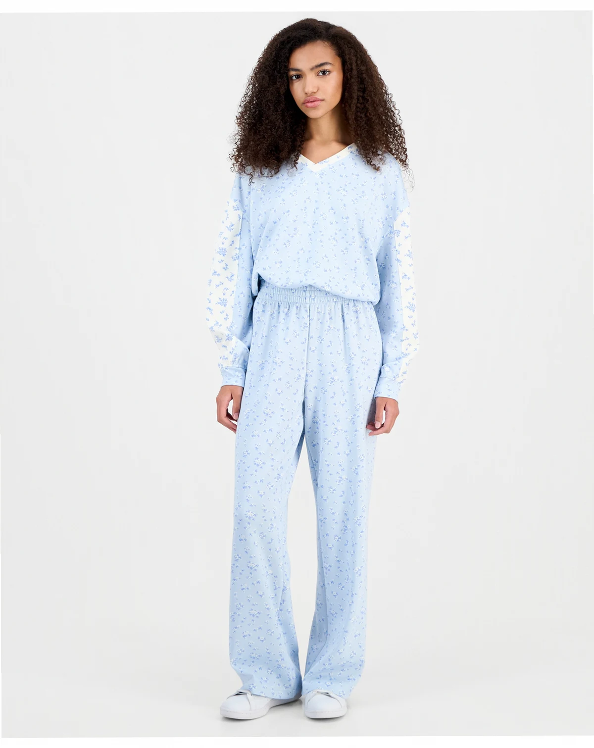 Juniors' High-Rise Wide-Leg Scuba Pants