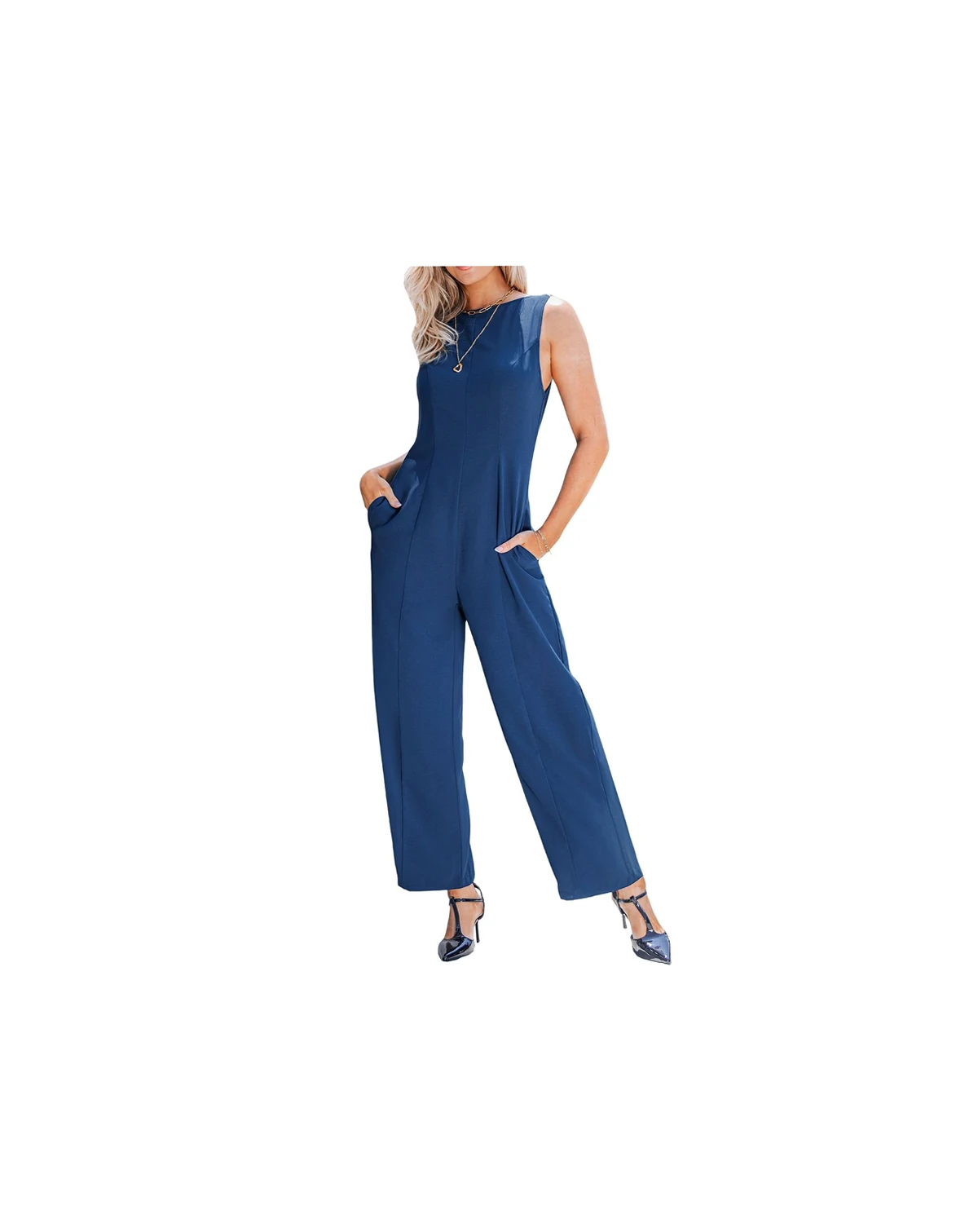 Women's Modern Utility Wide Leg Jumpsuit
