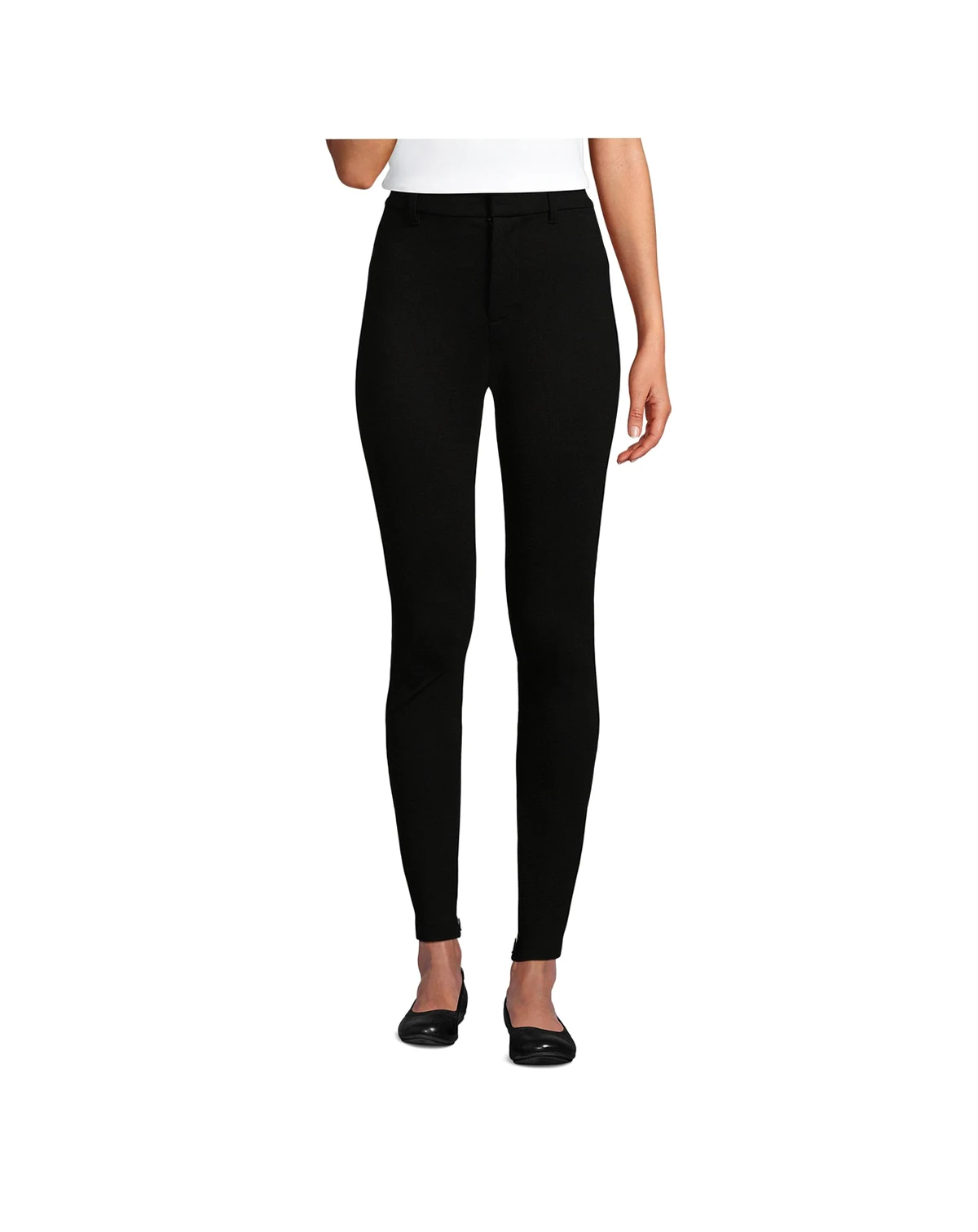 Women's Petite High Rise Ponte Polished Leggings