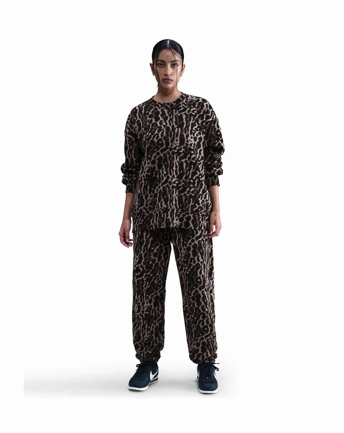 Women's High-Waisted Oversized Printed Sweatpants