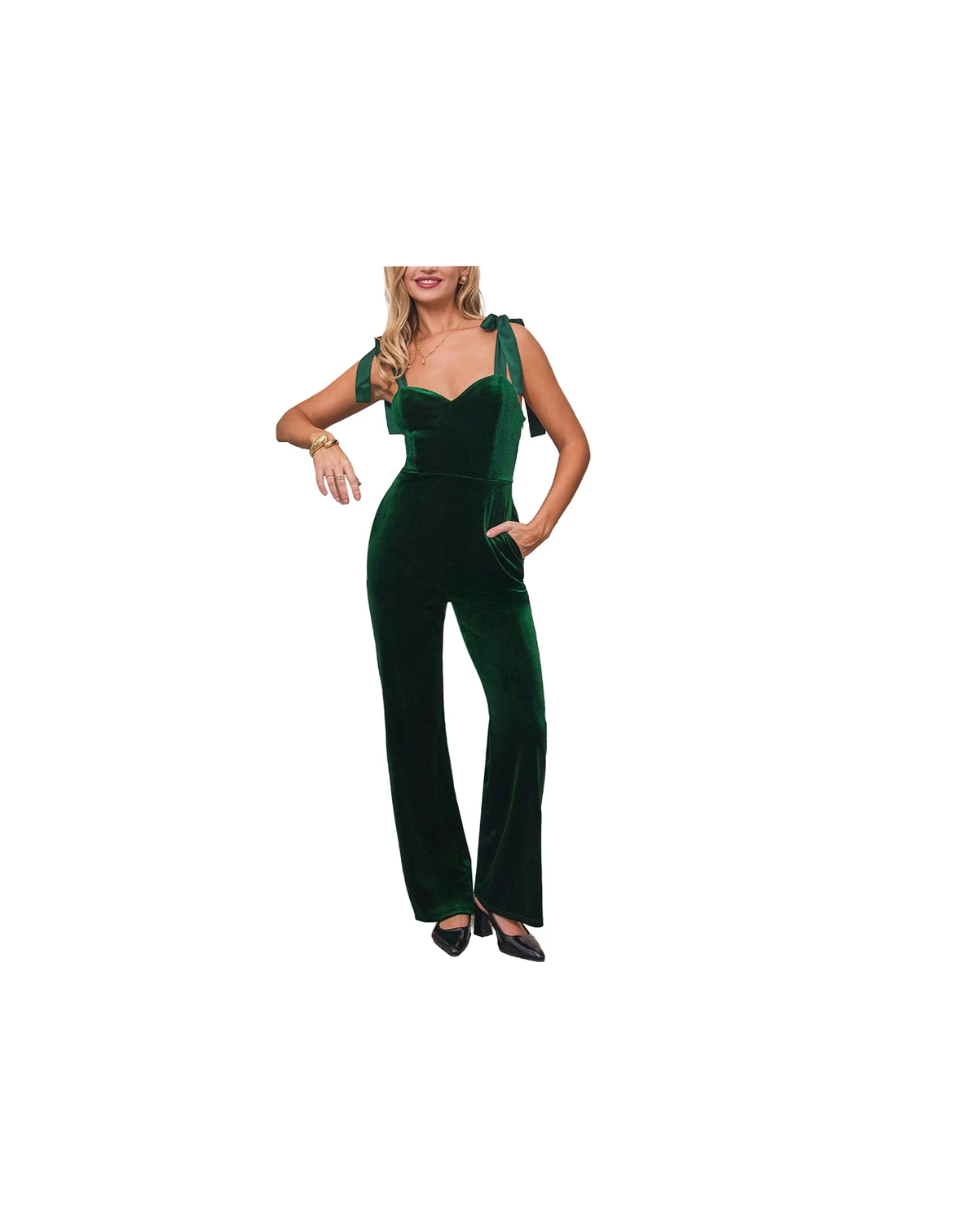 Women's Smitten Green Jumpsuit