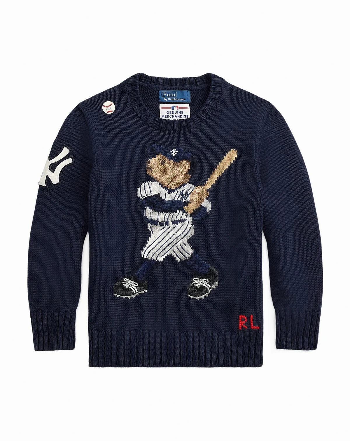 Boys' and Girls' 2T-7 Yankees Bear Long-Sleeves Sweater