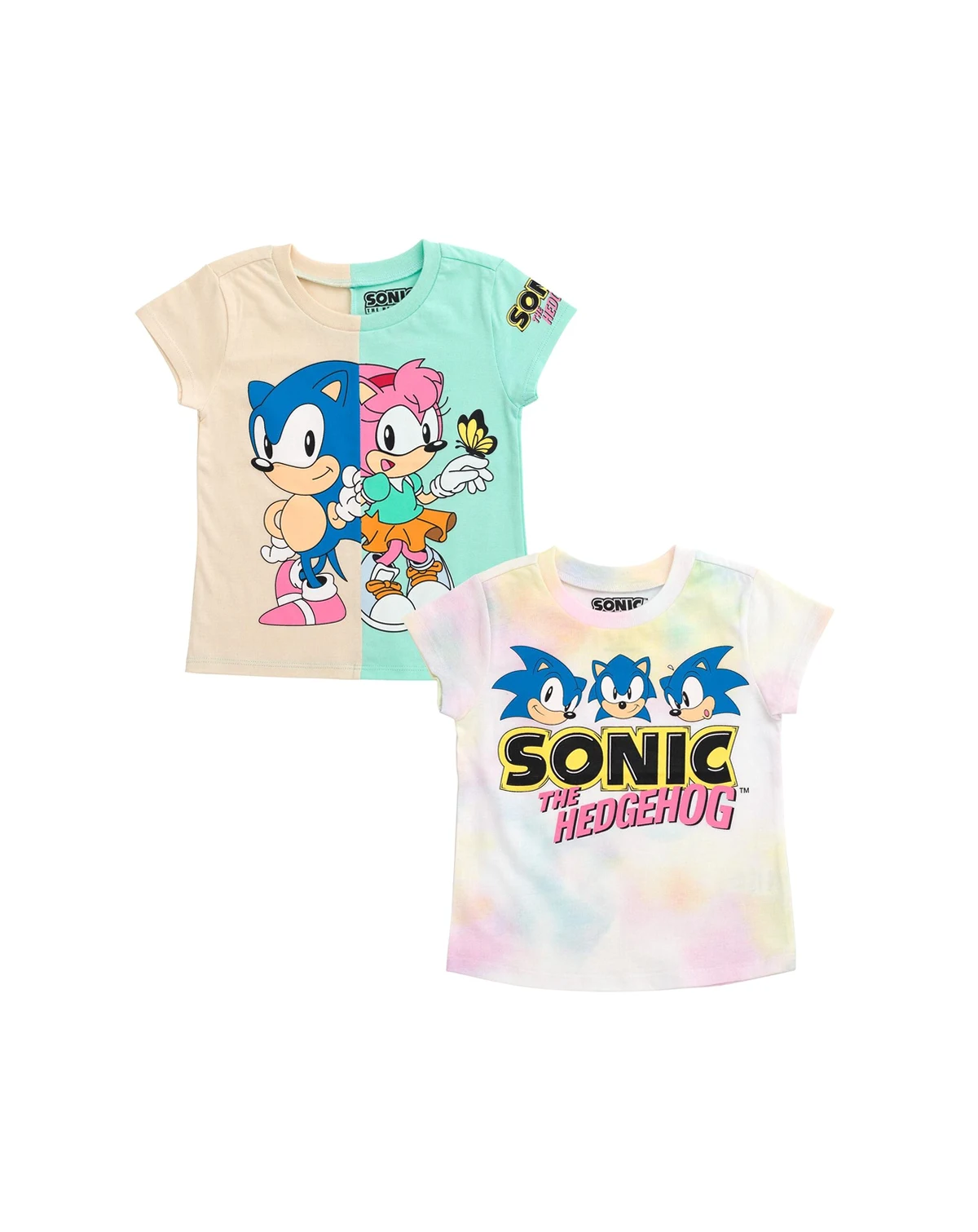 Toddler Girls Sonic the Hedgehog Rosy The Rascal 2 Pack T-Shirts to