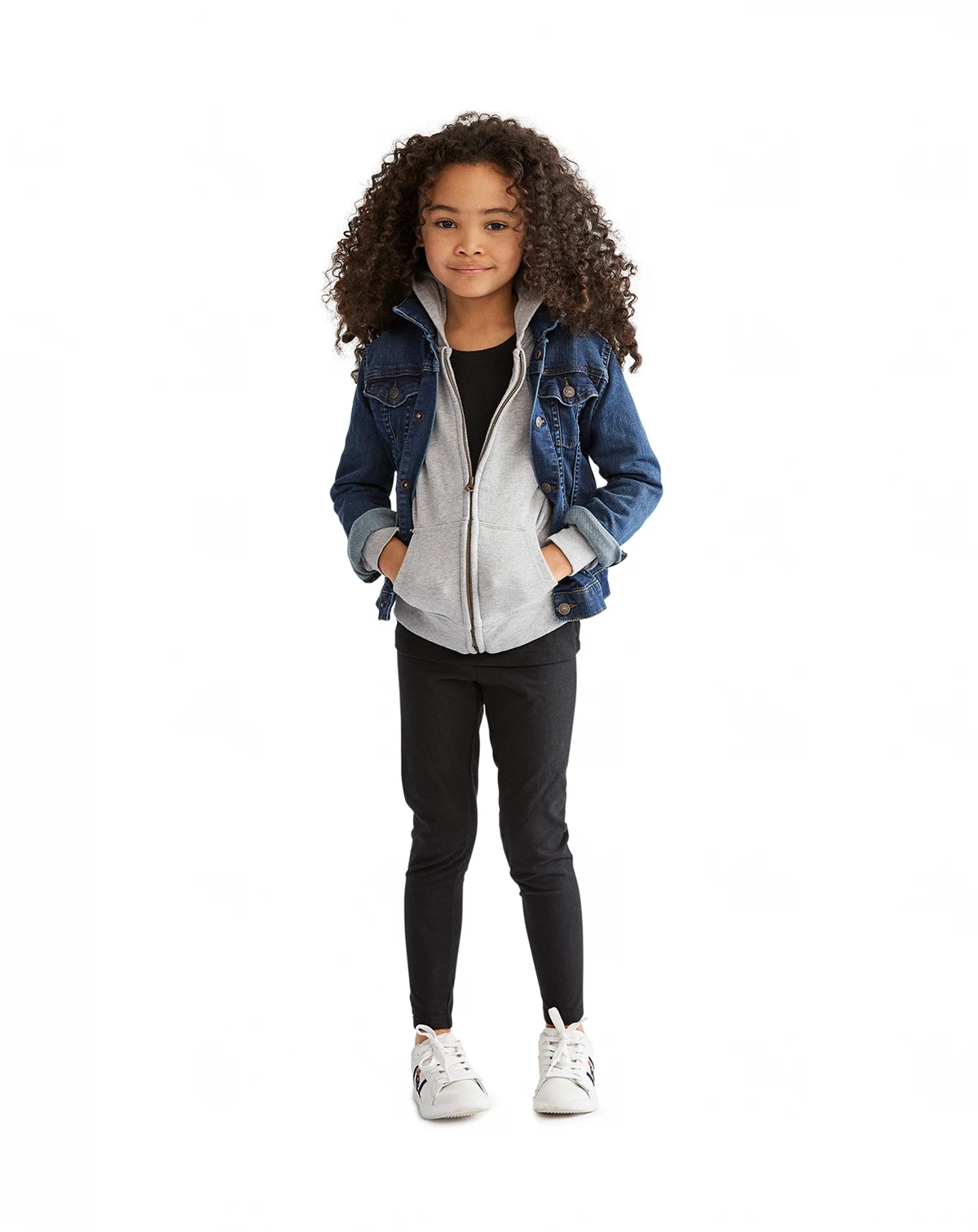 Toddler and Little Girls Denim Trucker Jacket