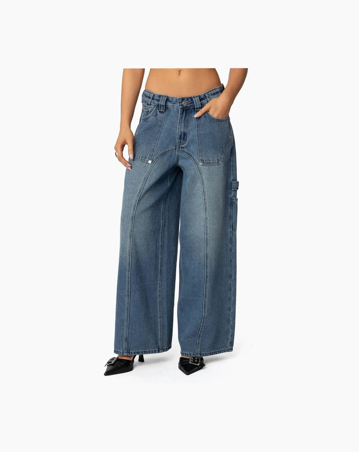 Womens Tal Baggy Low Rise Carpenter Jeans