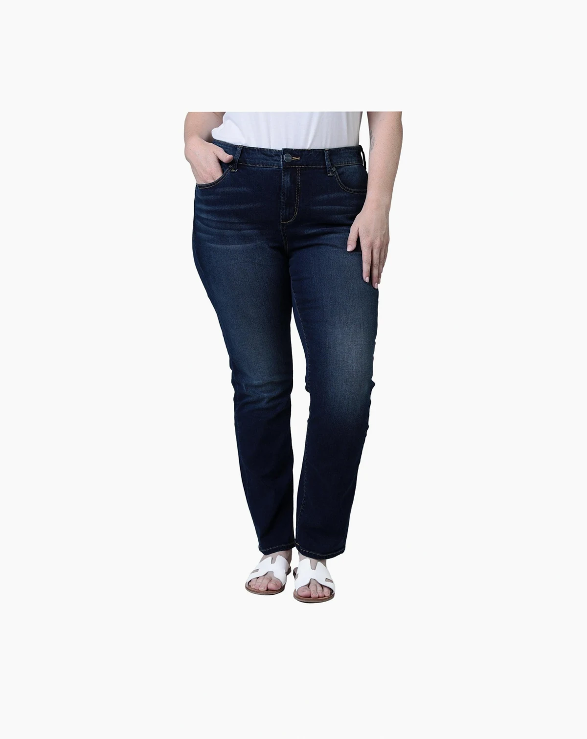 Women's Denim High Rise Straight Leg in 32" inseam - Gaby