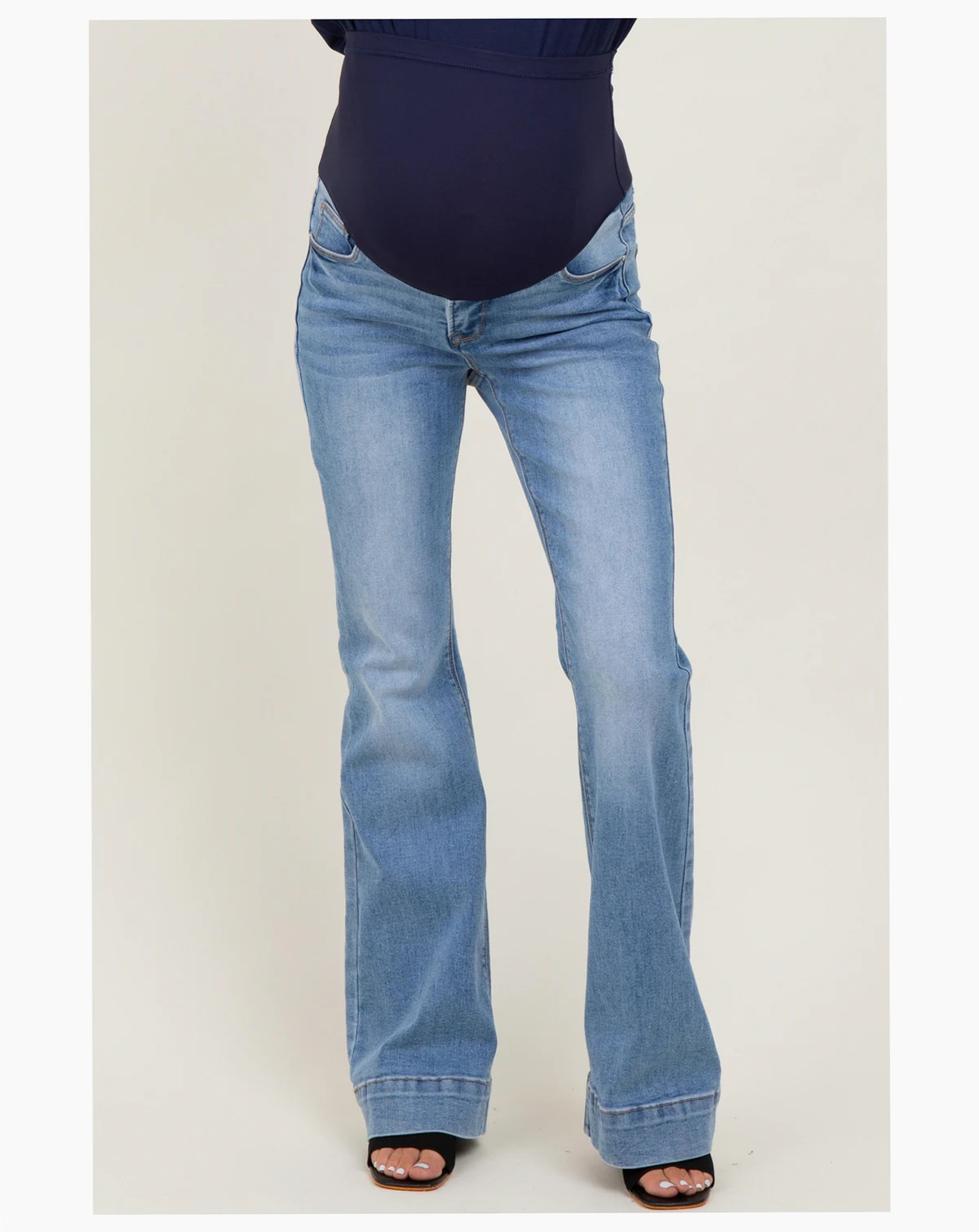 Maternity Medium High Rise Flare Jeans