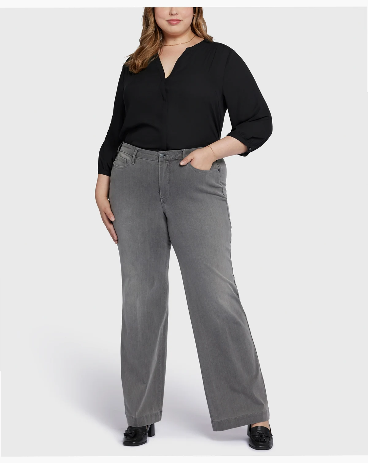 Plus Size Teresa Wide Leg Jeans