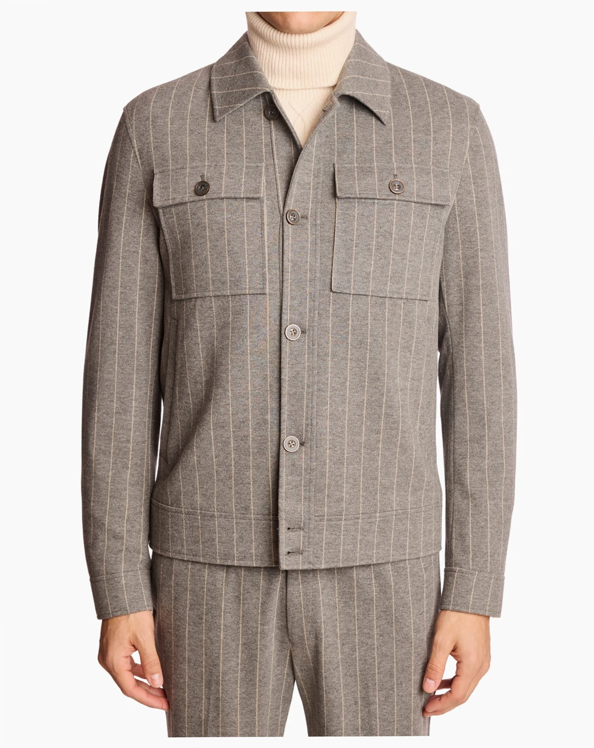 Men's Hilo Button Pinstripe Jacket
