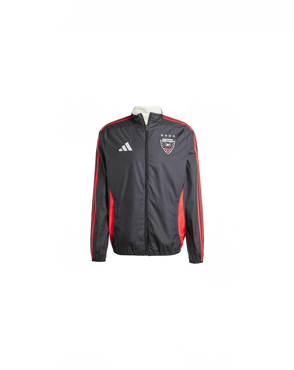 Men's Black/White D.C. United 2025 Anthem Reversible Full-Zip Jacket