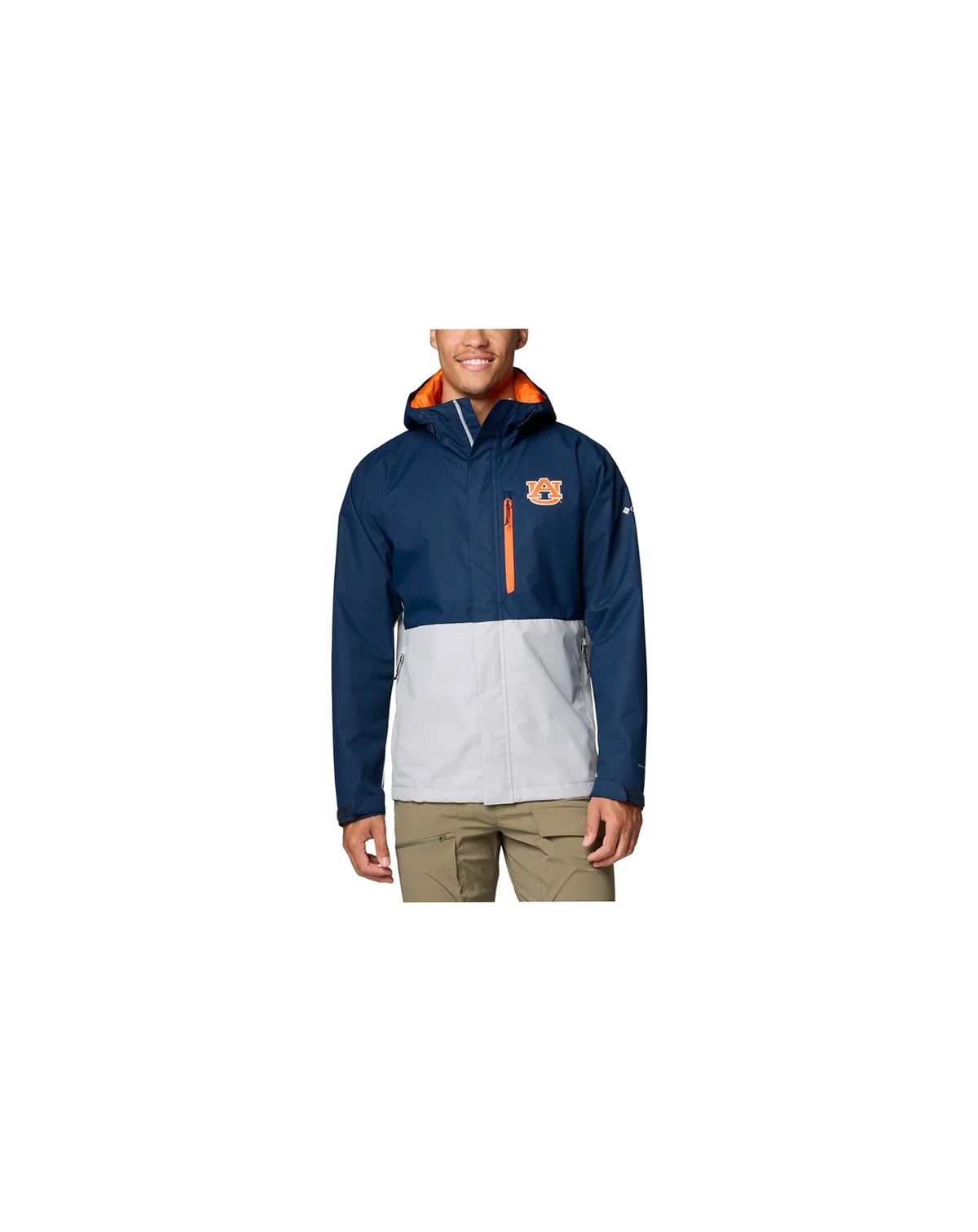 Men's Navy Auburn Tigers Field Bound Omni-Tech Full-Zip Jacket