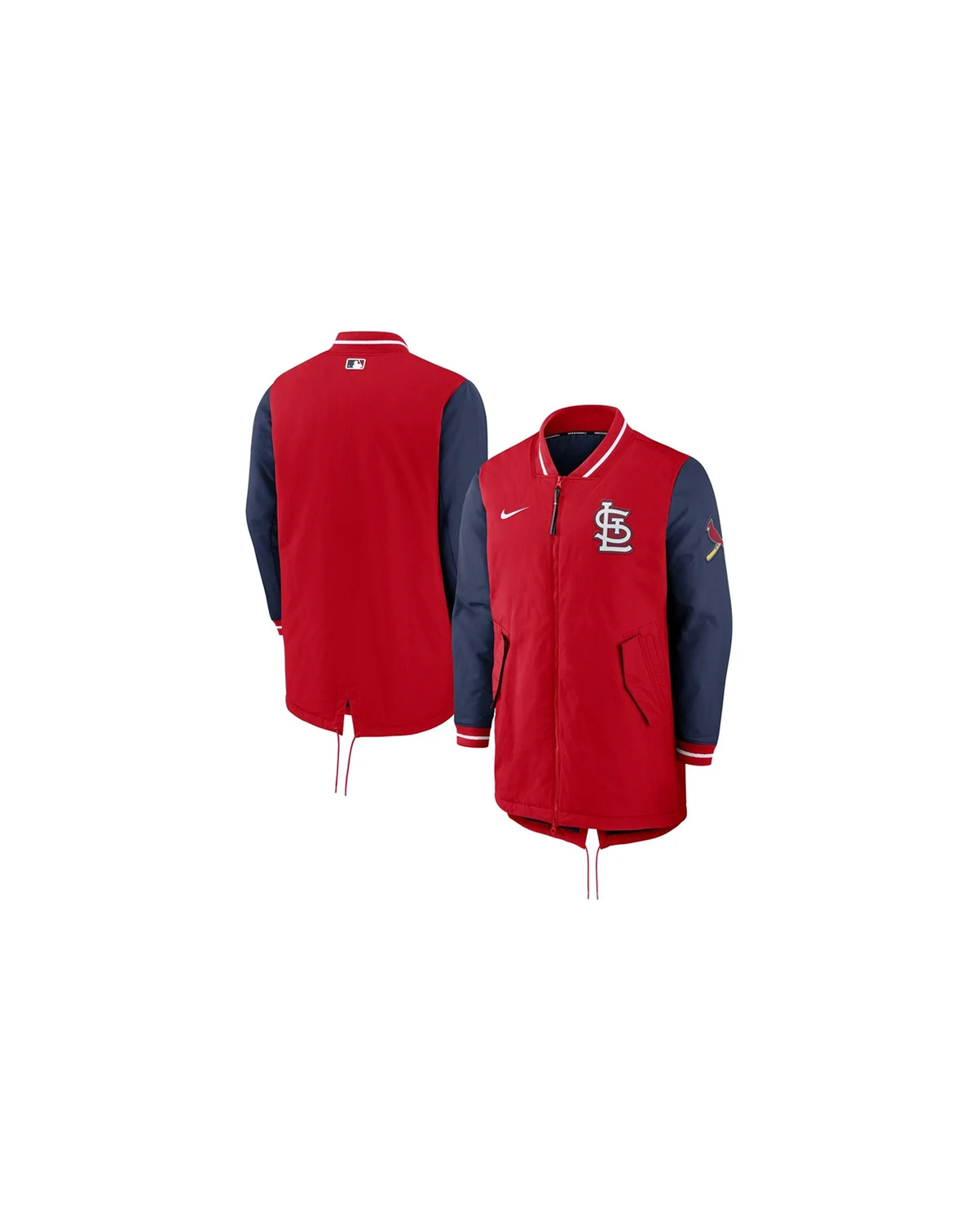 Men's Red St. Louis Cardinals Dugout Performance Full-Zip Jacket