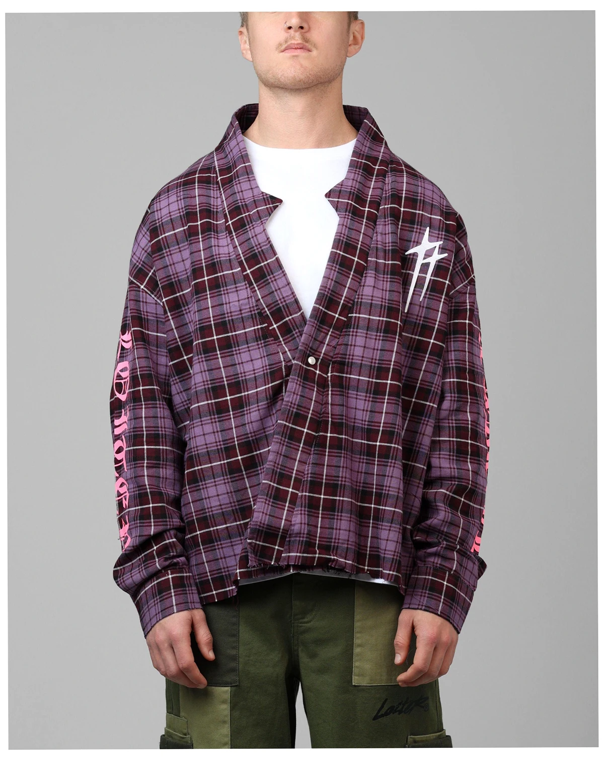 Men's Kimono Flannel Jacket