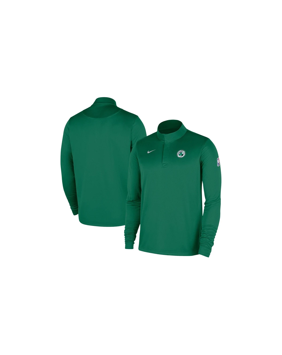 Men's Kelly Green Boston Celtics 2025/26 Authentic Coaches Quarter-Zip Pullover Jacket