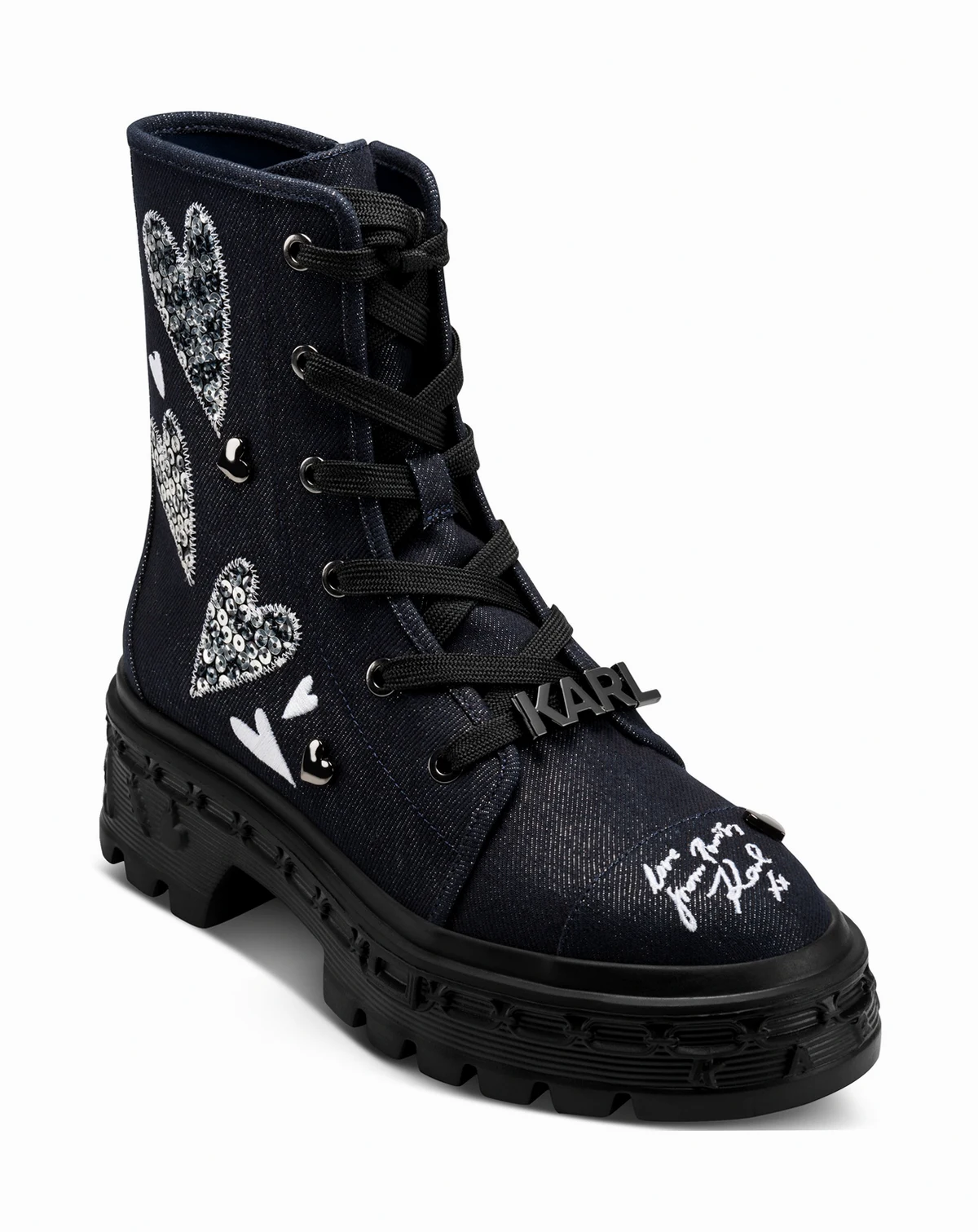 Lamprini Ikonic Lace-Up Combat Boots