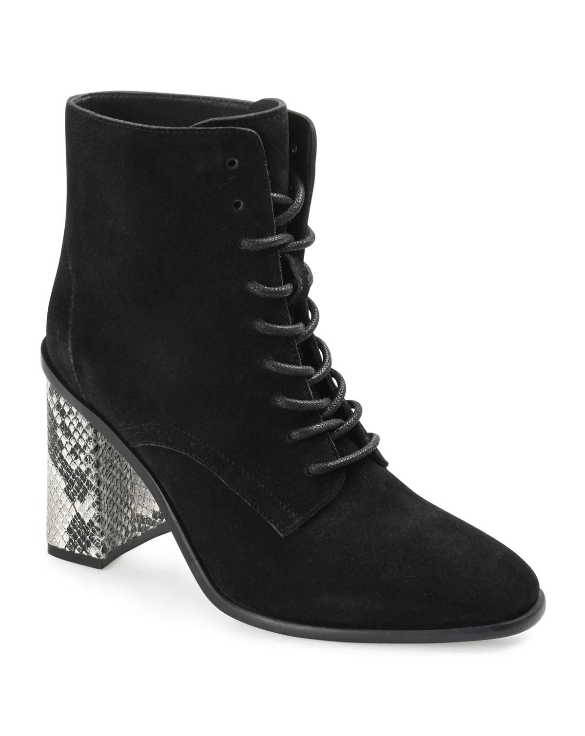 Women's Edda Block Heel Lace Up Booties