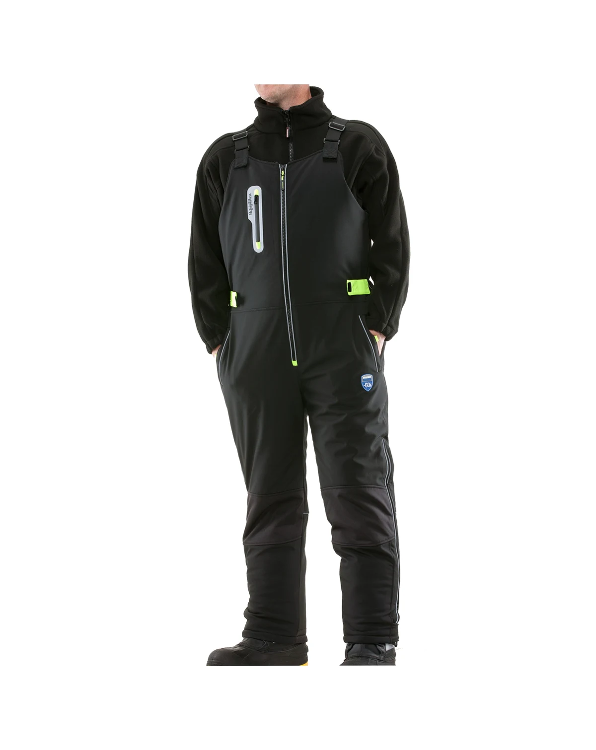 Big & Tall Extreme Softshell Bib Overalls - -60°F Comfort, Insulated, Windproof, Water-Repellent, Durable Workwear for Extreme Cold