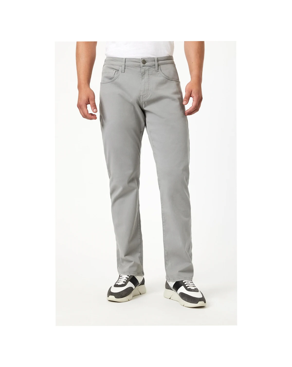 Men's Matt Relaxed Straight Leg In Stormy Casual Twill Pants
