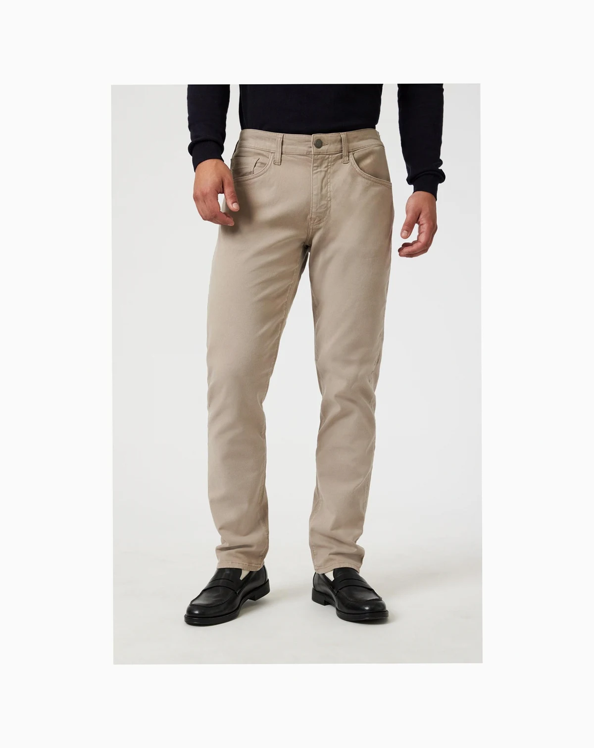 Men's Marcus Slim Straight Leg In Latte Luxe Twill Jeans