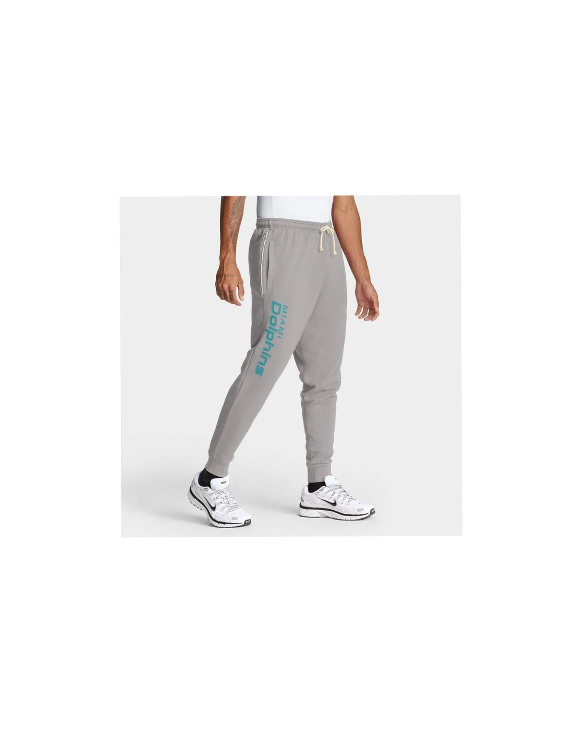 Men's Gray Miami Dolphins Sideline Ground Game Performance Taper Pants