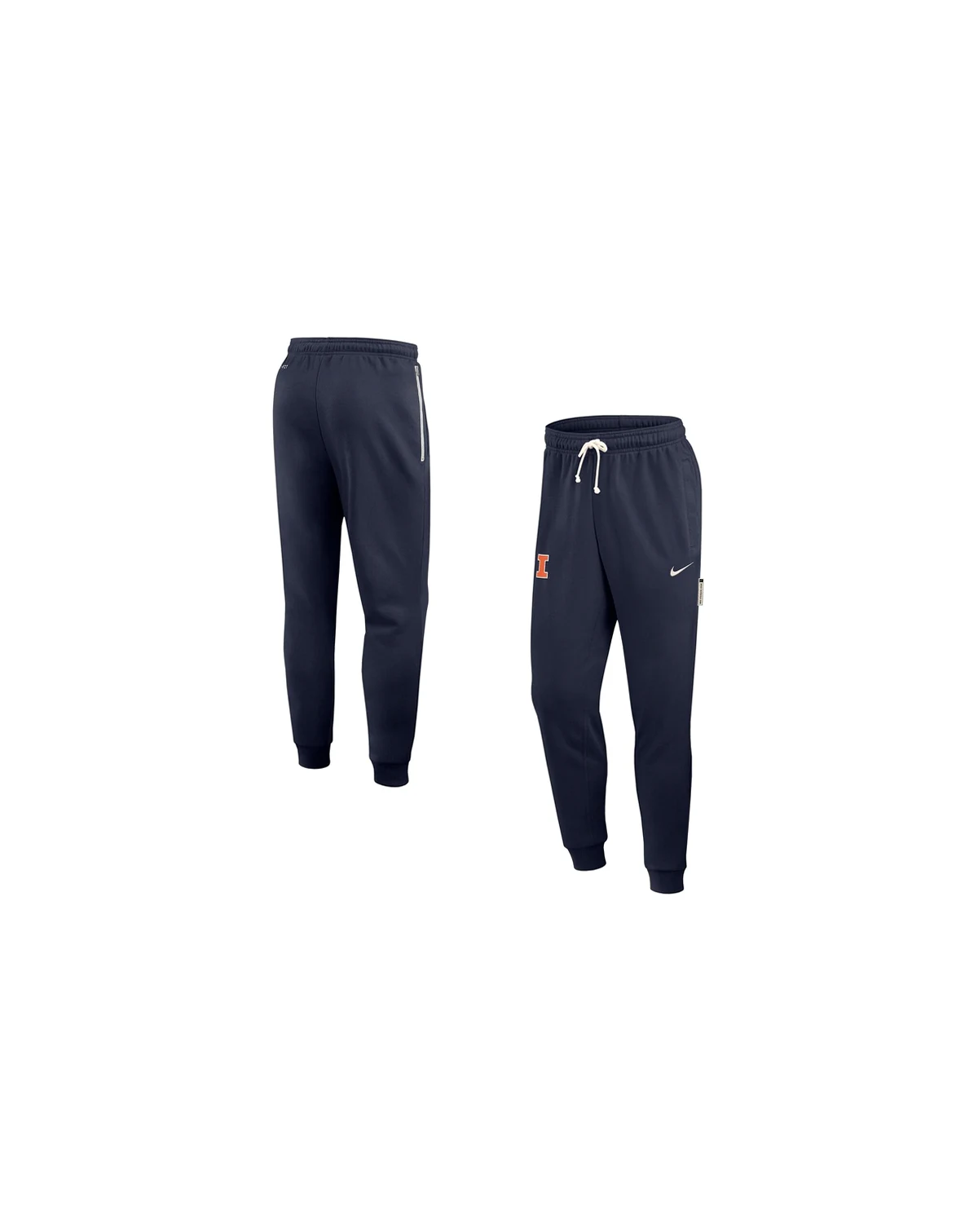 Men's Navy Illinois Fighting Illini 2025 Sideline Performance Taper Pants