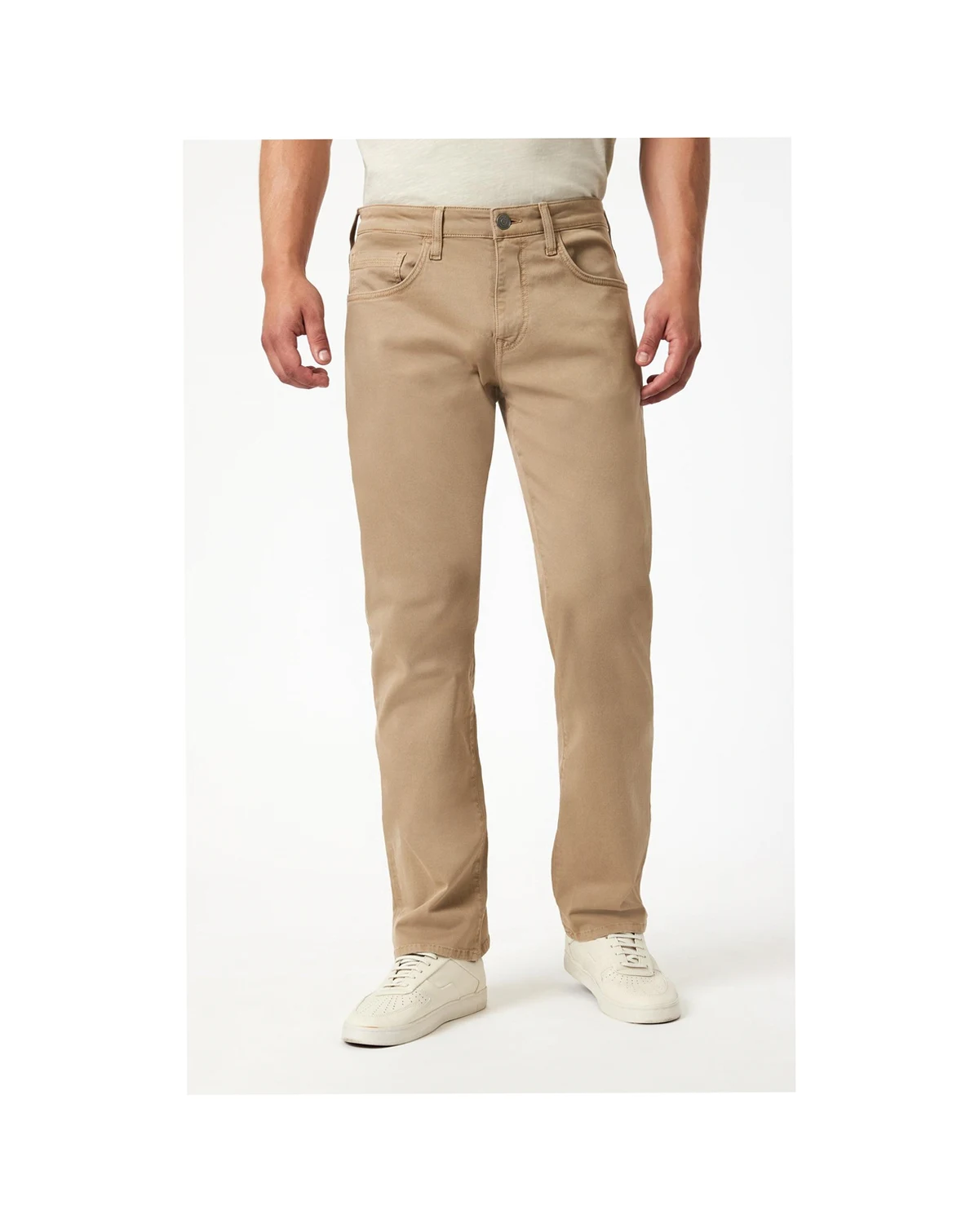 Men's Zach Straight Leg In Khaki Casual Twill Pant