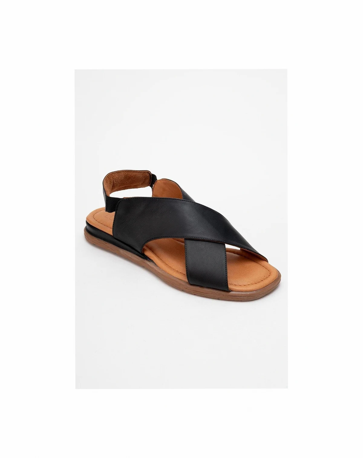Broods Elastic Leather Slip On Sandals (Women)