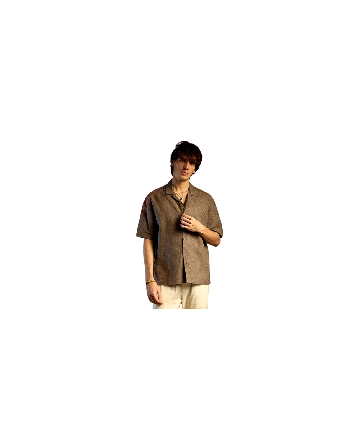 Quad-Lined Oversized Shirt