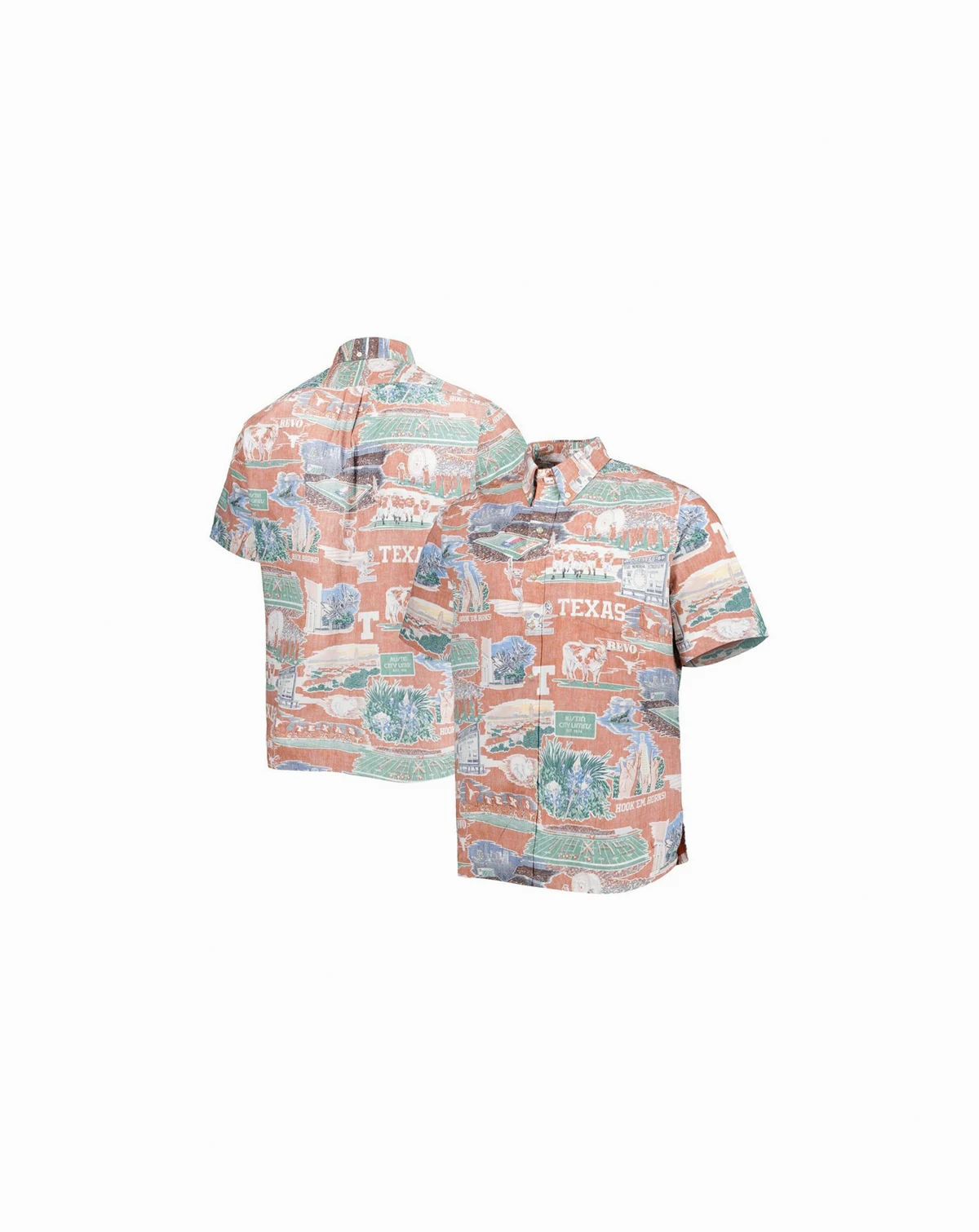 Men's Texas Orange Texas Longhorns Scenic Button-Down Shirt