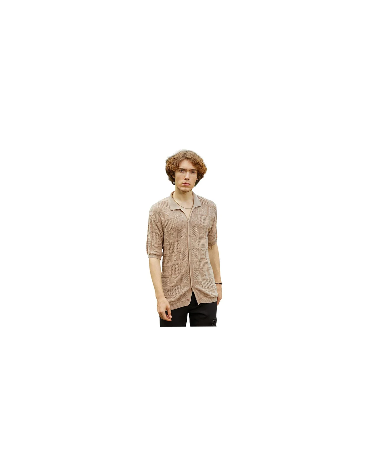 Men's Patch-Knit Shirt