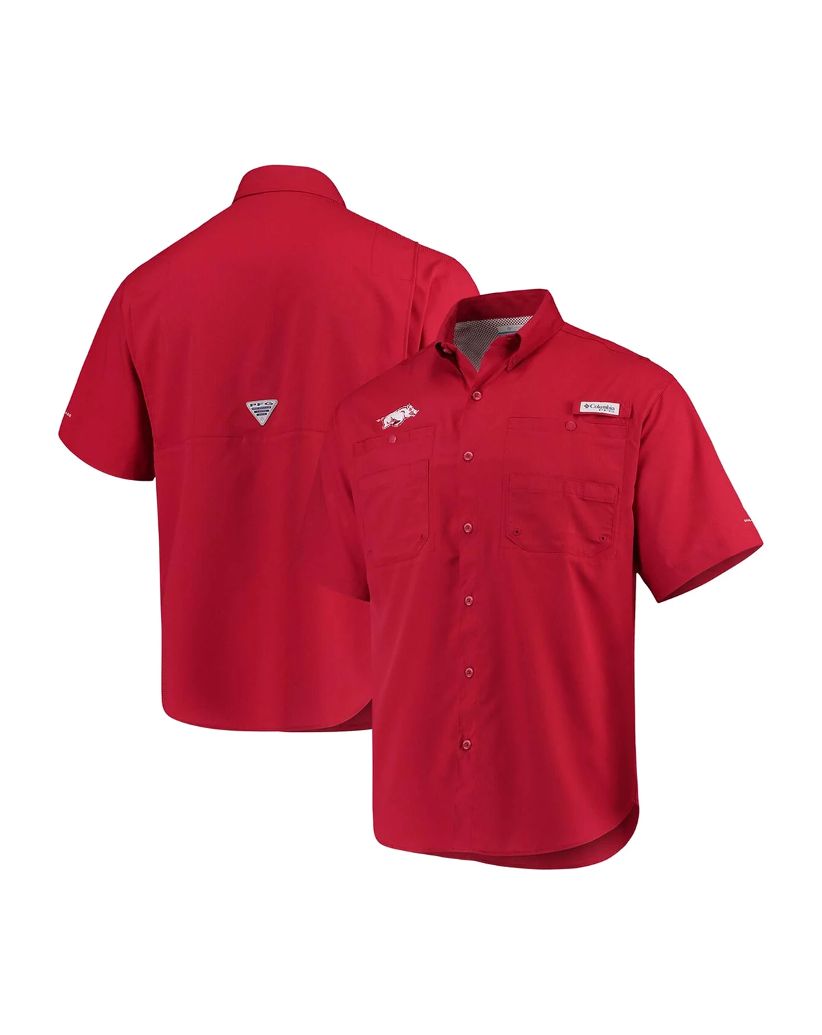 Men's Cardinal Arkansas Razorbacks PFG Tamiami Shirt