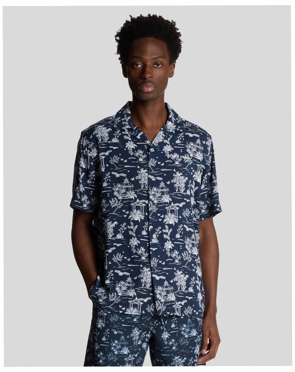 Men's Botanical Garden Print Resort Shirt