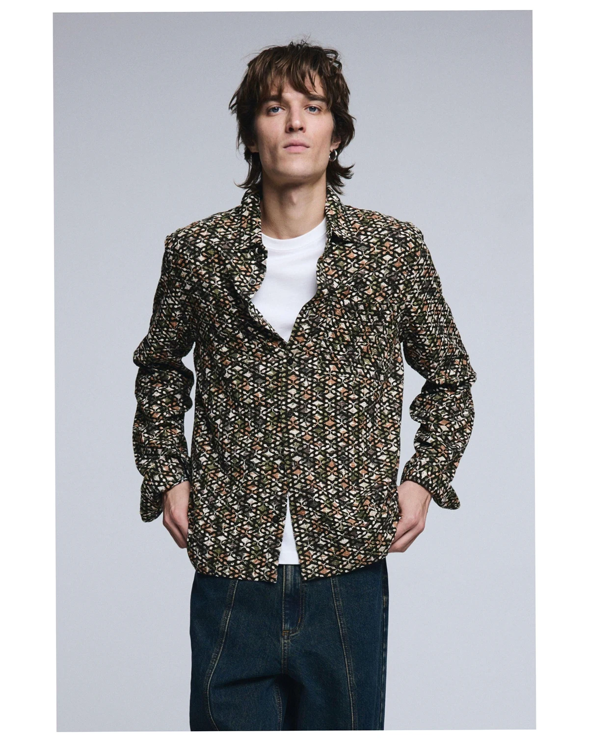 Men's Shirt for men jacquard