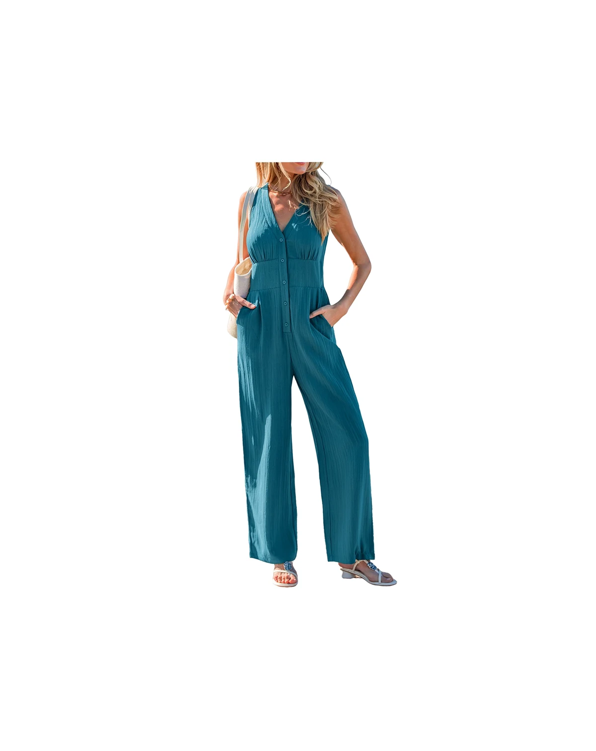 Women's Out of Sight Blue Jumpsuit