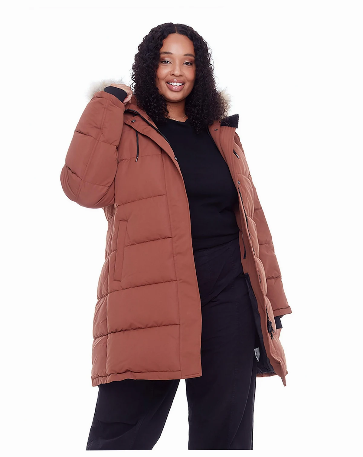 Women's Plus Size - Aulavik Plus | Mid-Length Hooded Parka Coat