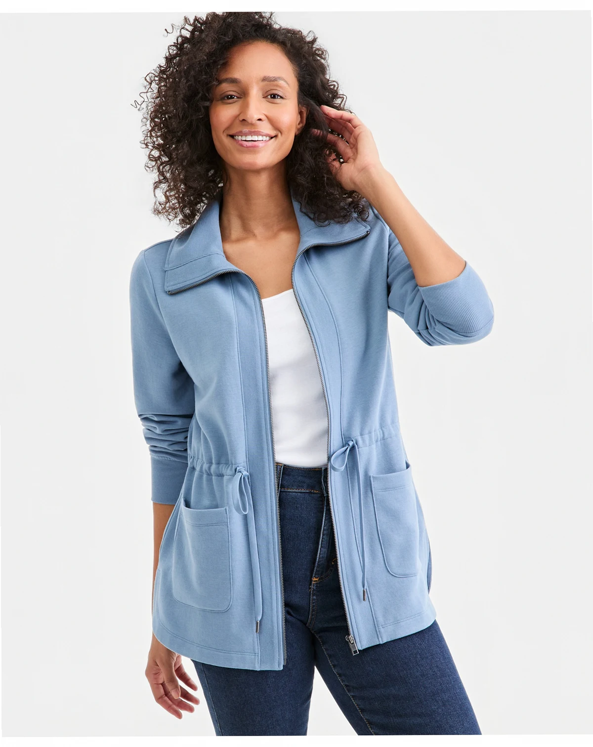 Women's Luxsoft Fleece Knit Anorak Jacket, Macy's Exclusive